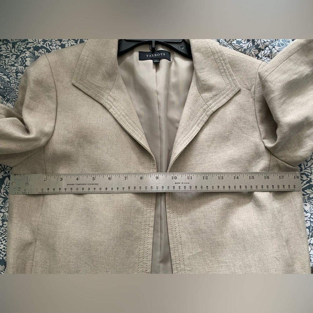 Light Sand Linen Jacket - Picture 5 of 11